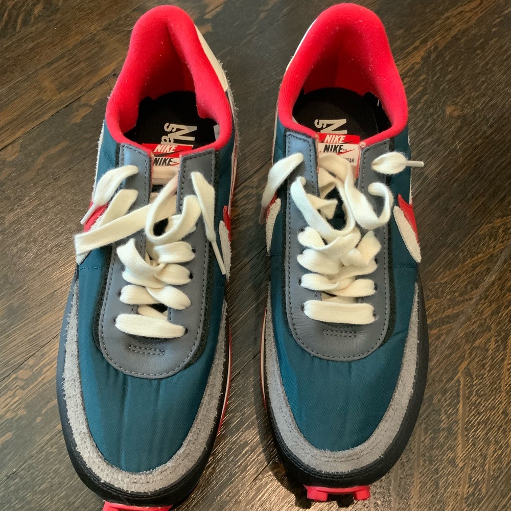 Nike Men’s Teal, Gray and Red Retro Runner Sneakers